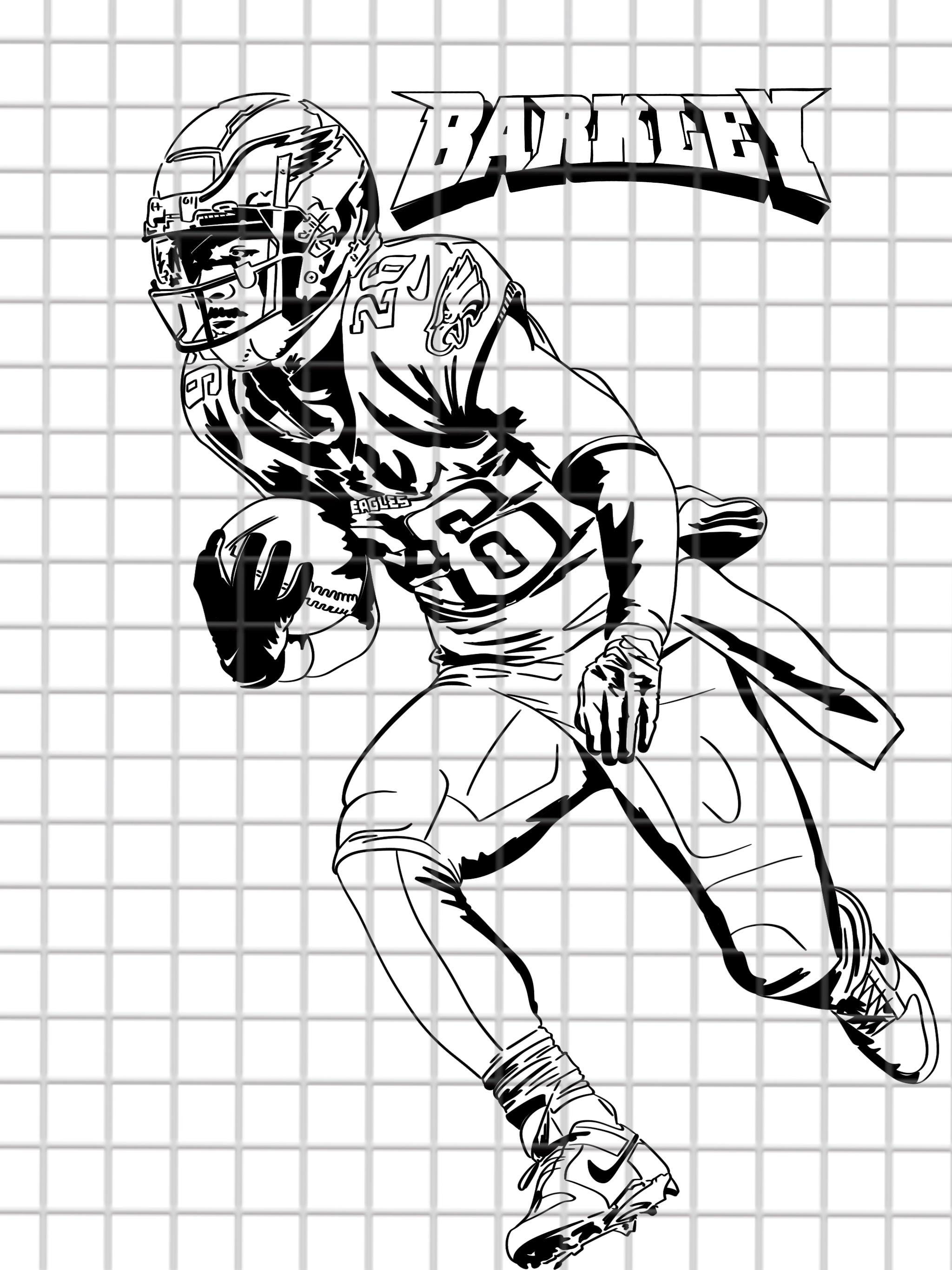 Saquon Barkley coloring pages
