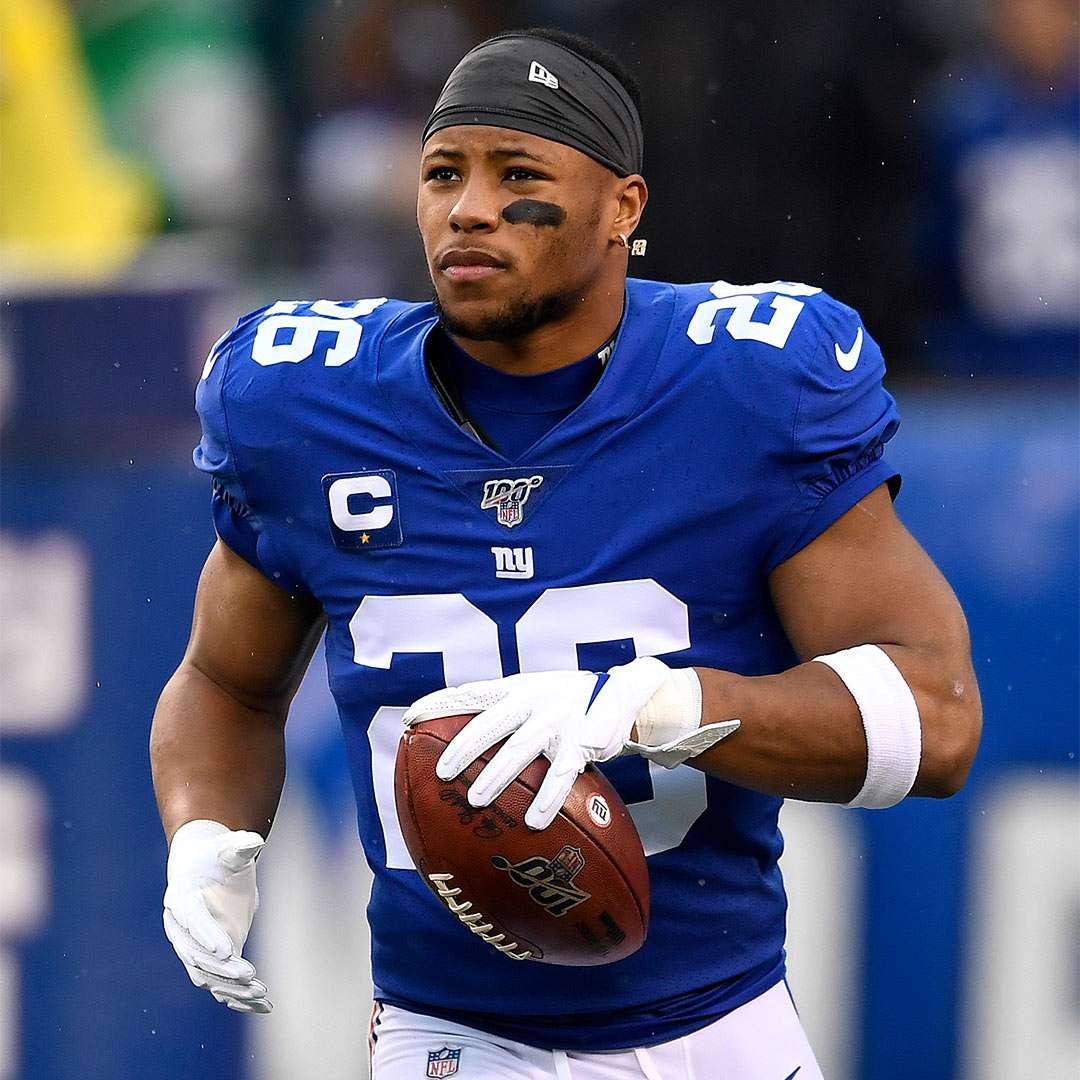 Saquon Barkley digital art.
