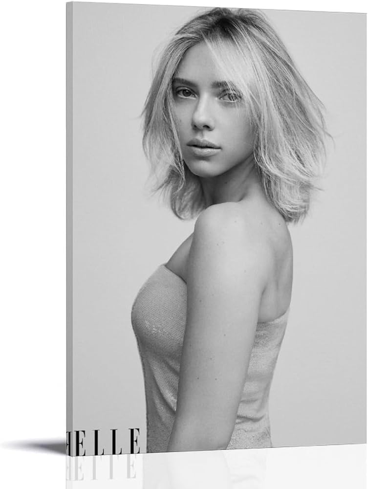scarlett johansson black and white 0011