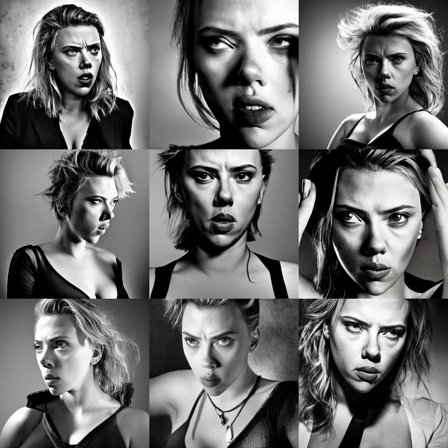 scarlett johansson black and white 0021