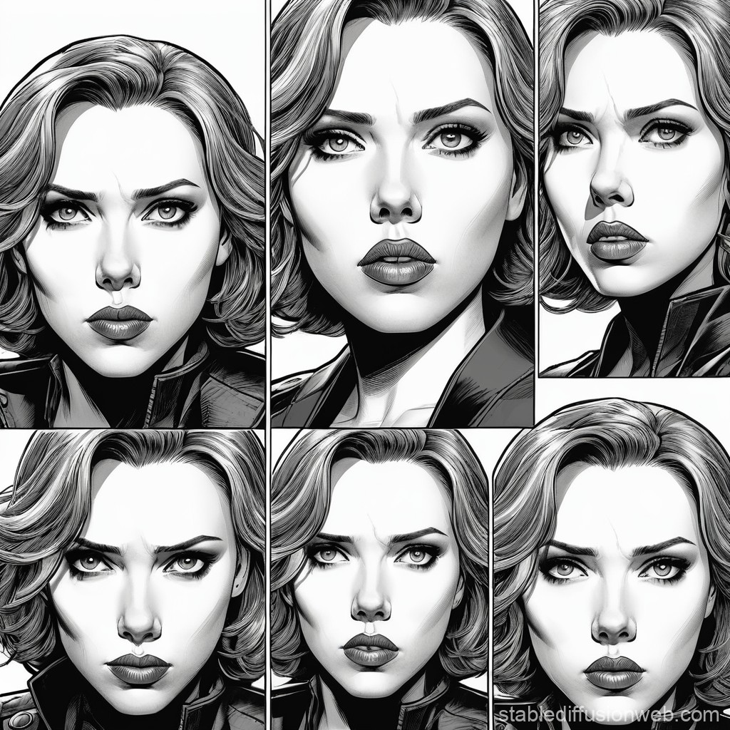 scarlett johansson black and white 0042
