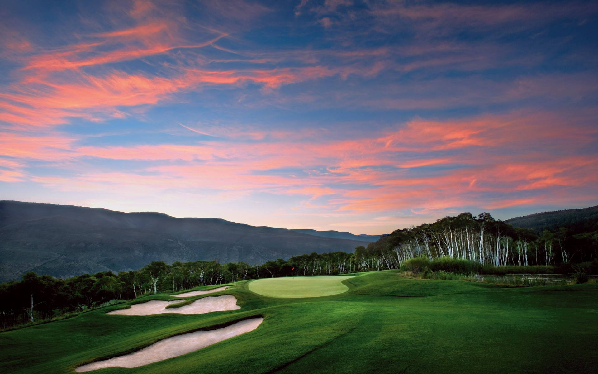 scenic golf backgrounds