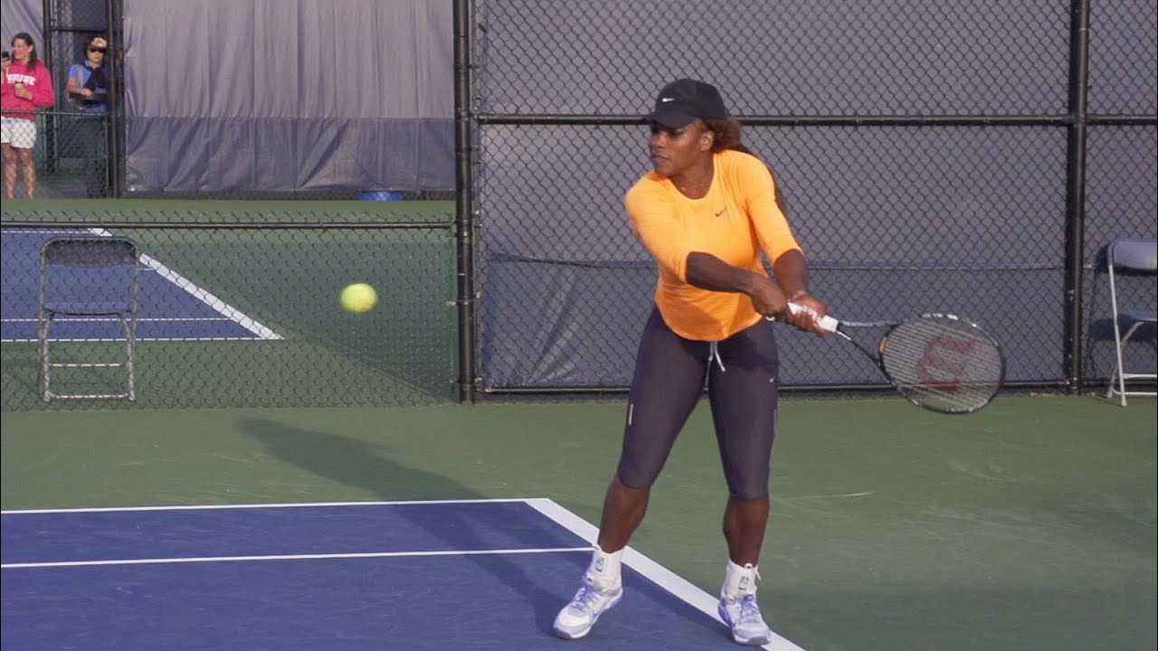 serena williams backhand video