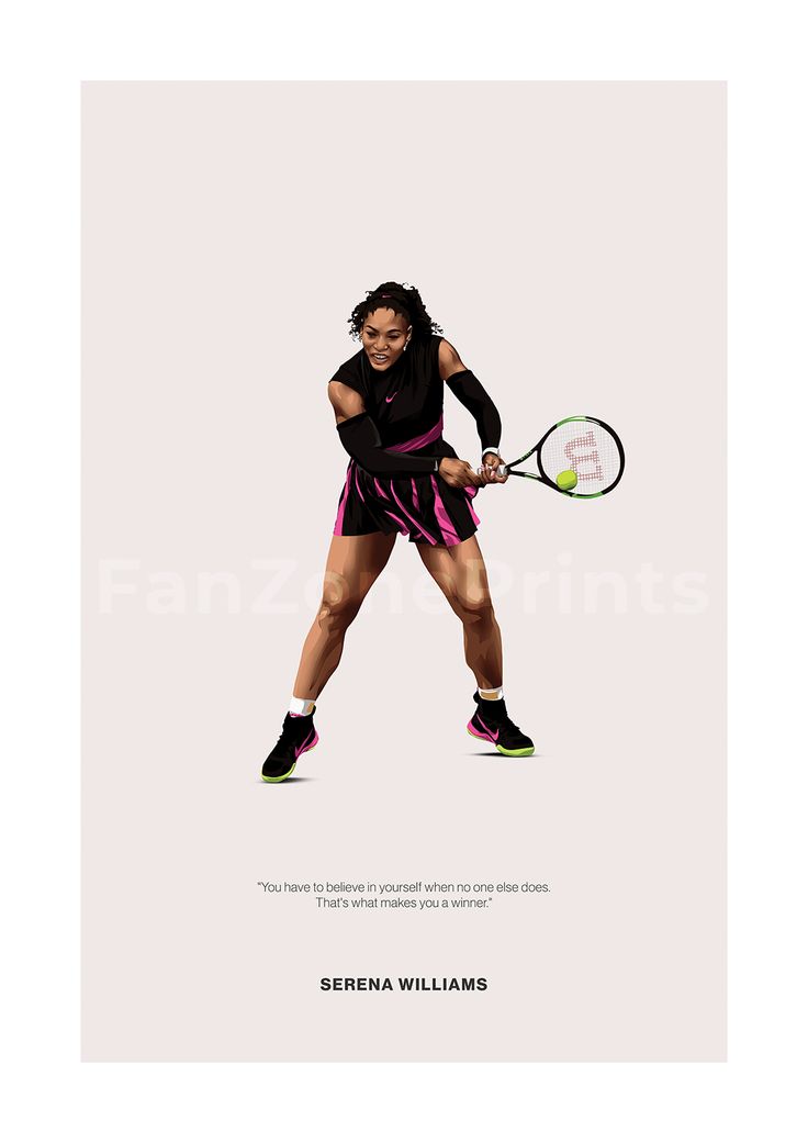 Serena Williams collectible prints