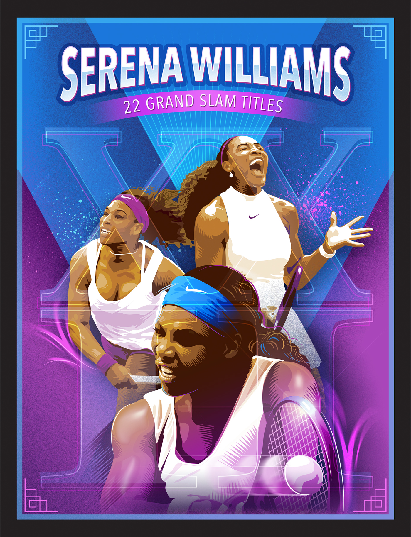 Serena Williams motivational posters.