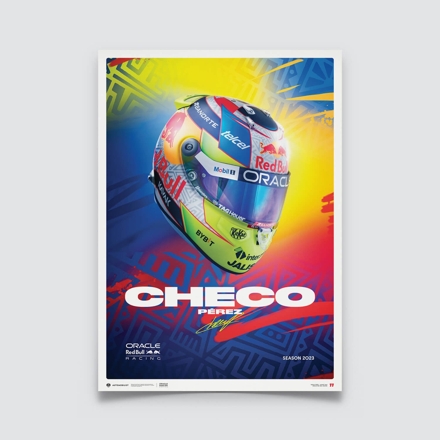 Sergio Perez F1 prints