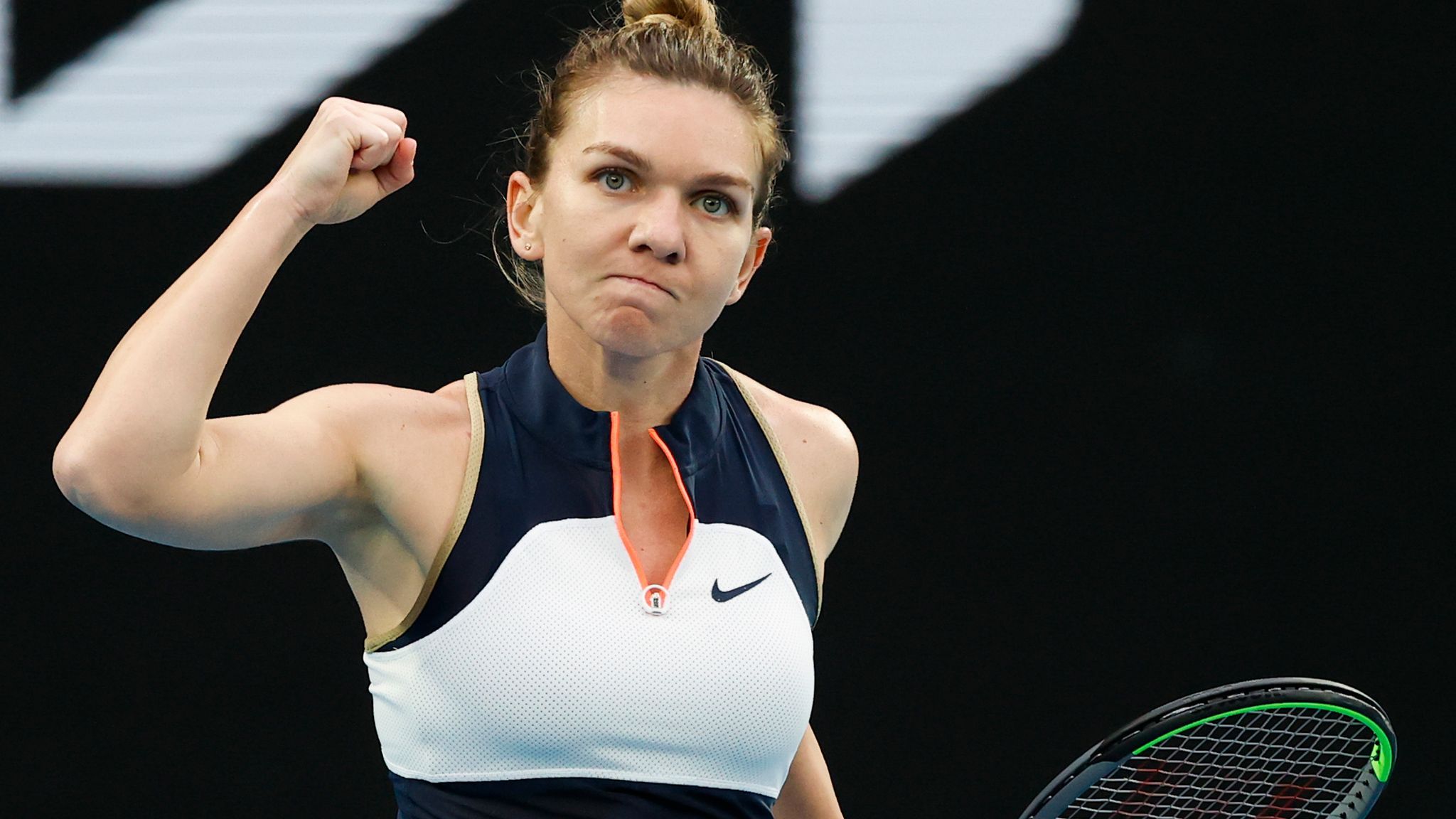 Simona Halep tennis action shots
