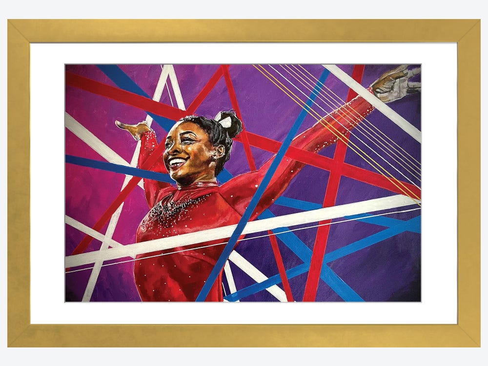 simone biles art prints