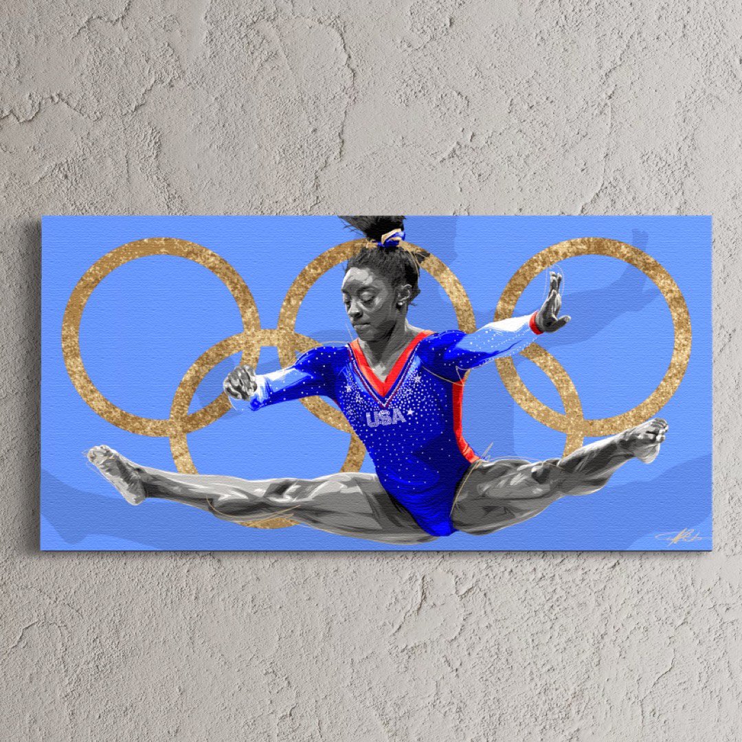 simone biles graphic design.
