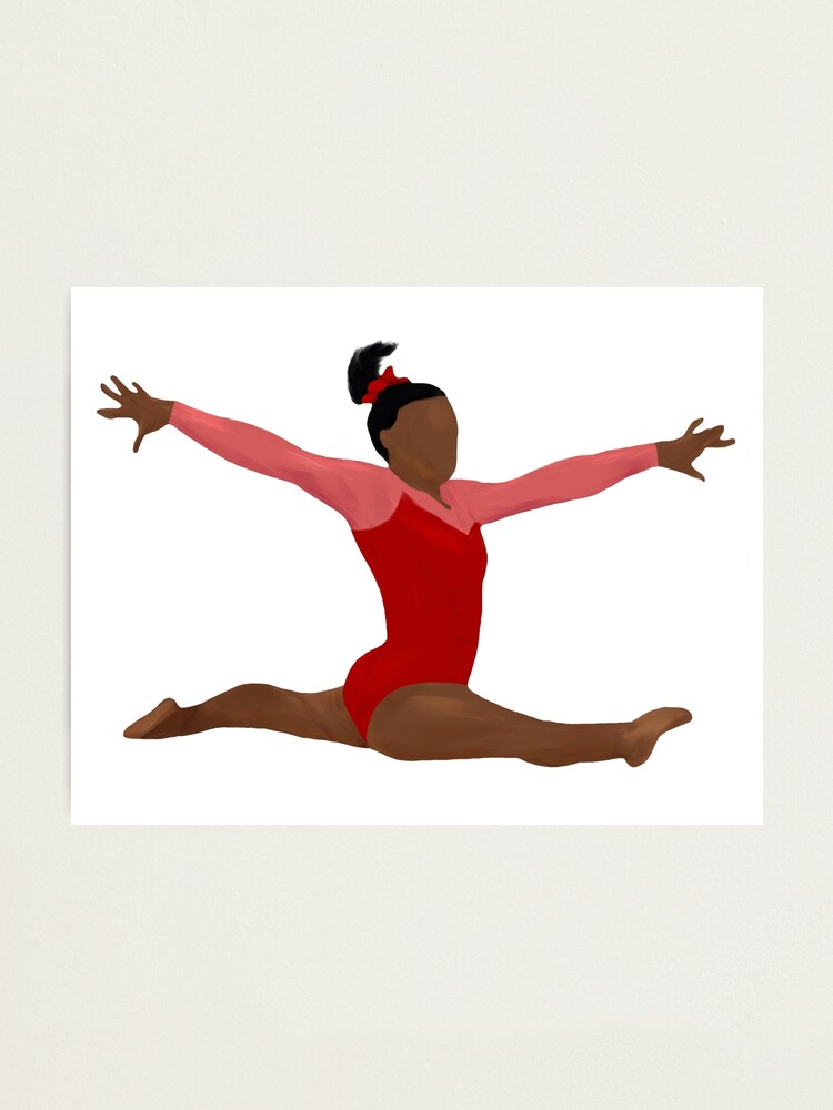 Simone Biles illustration style