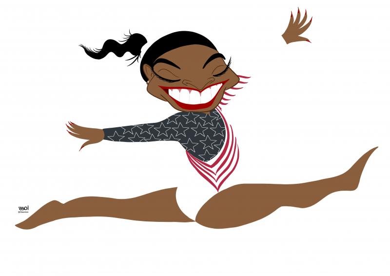 simone biles illustration 0022