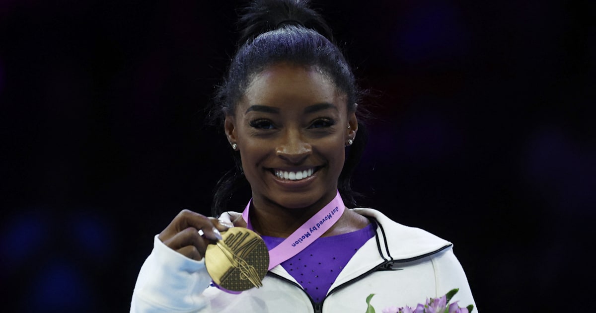 Simone Biles performance Antwerp
