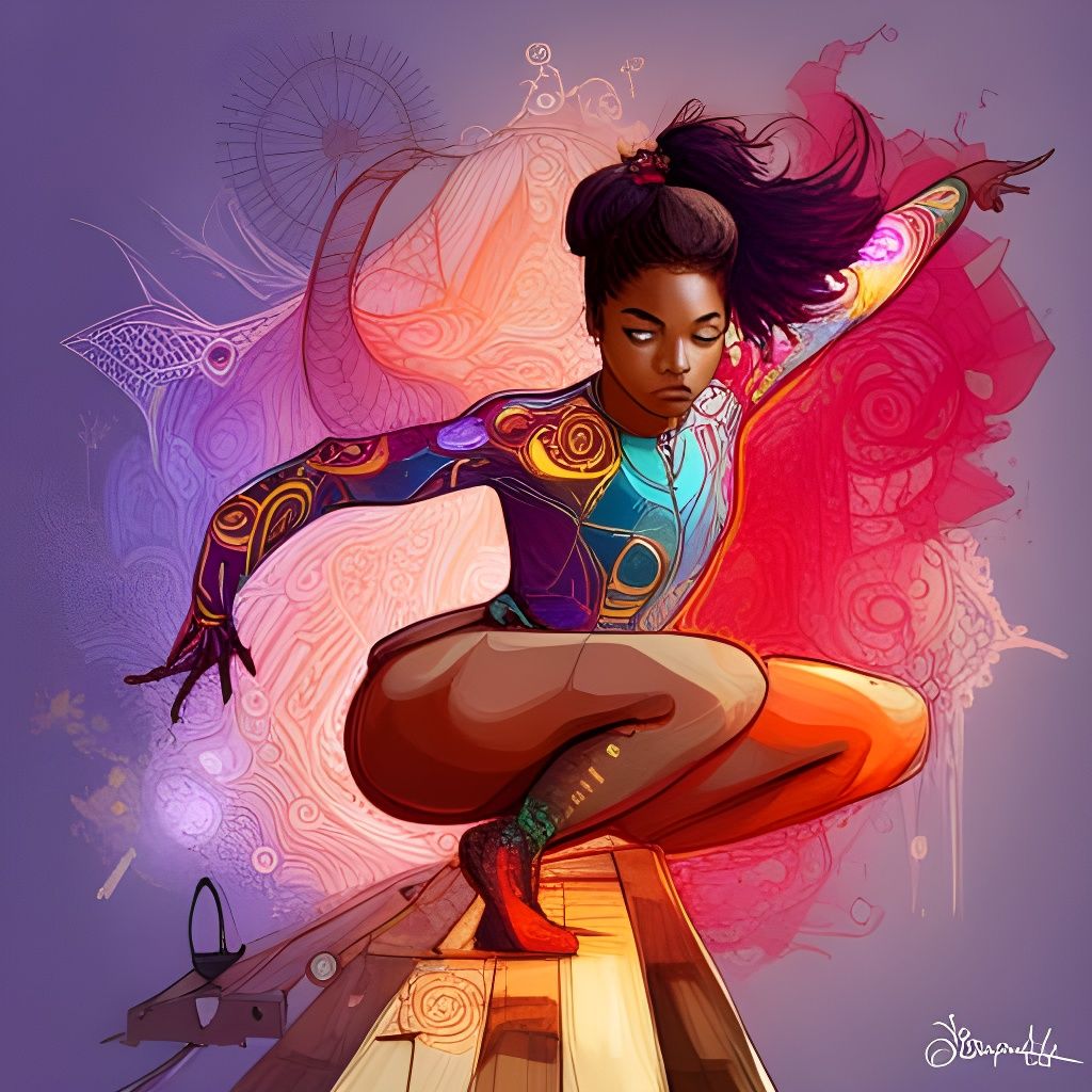 Simone Biles portrait