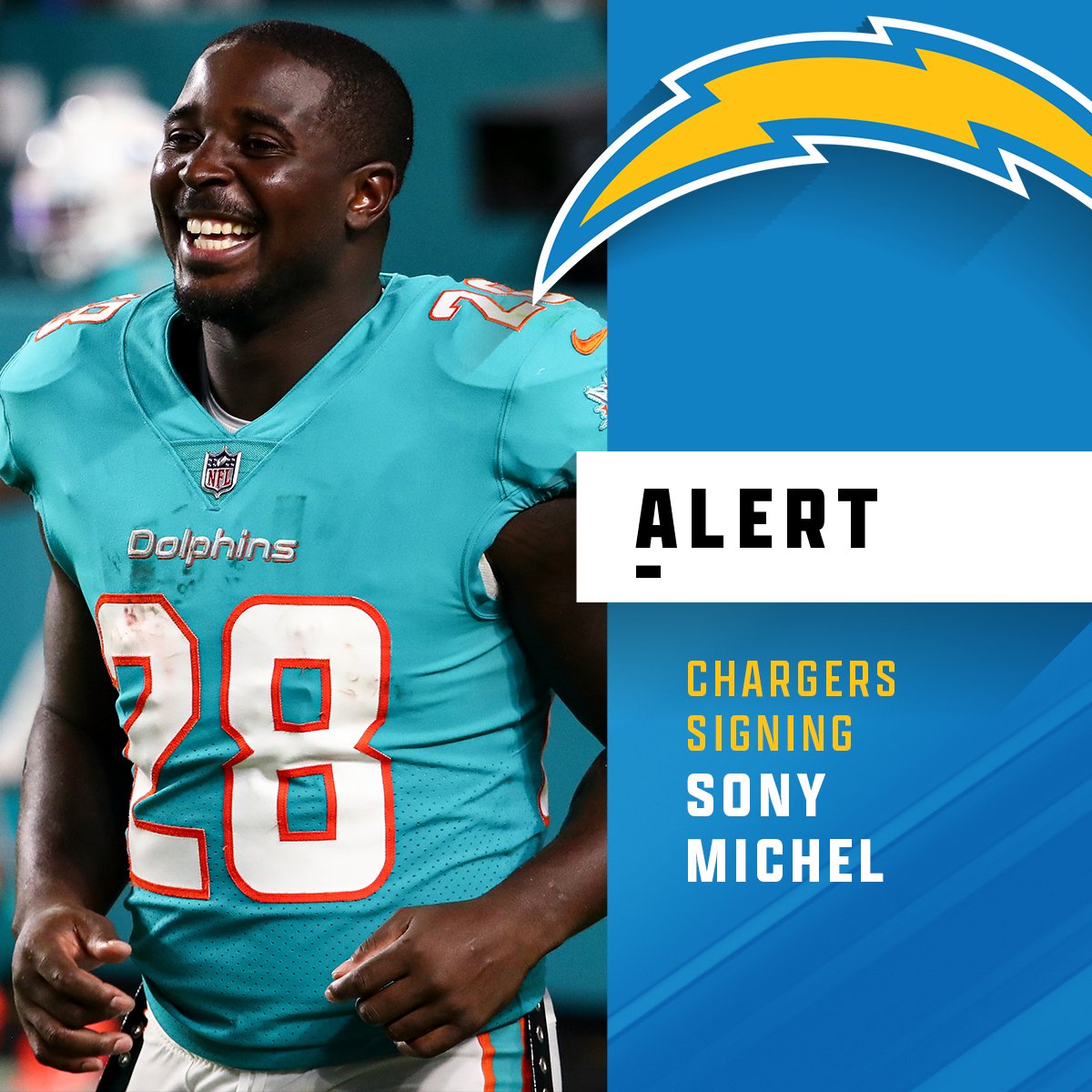 Sony Michel Chargers news