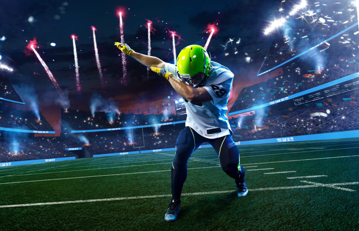 spiking the football after touchdown 0046