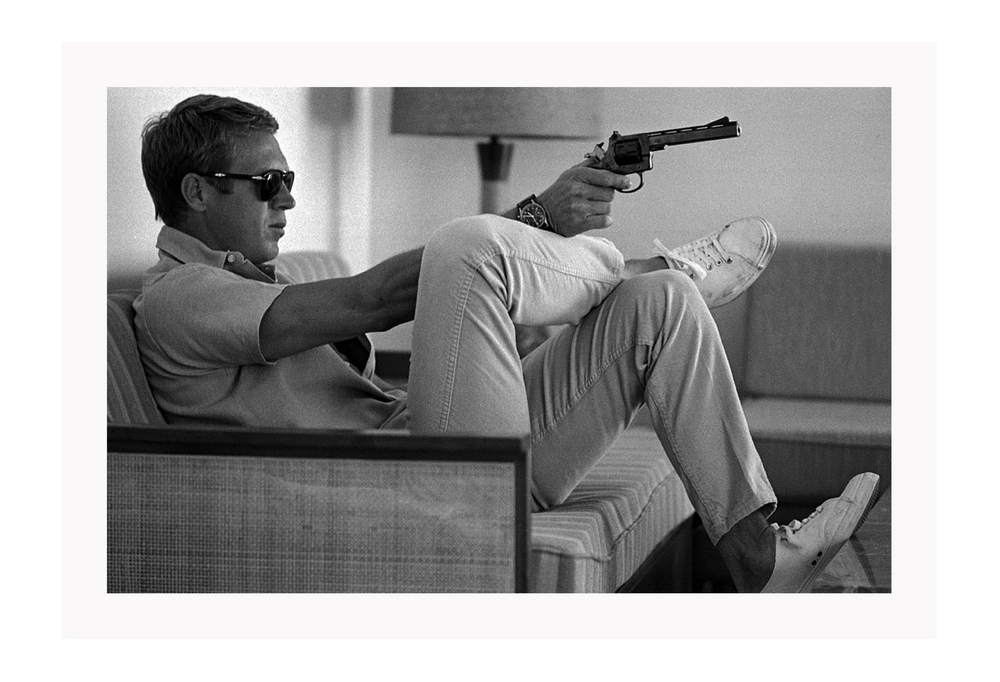 Steve McQueen memorabilia.