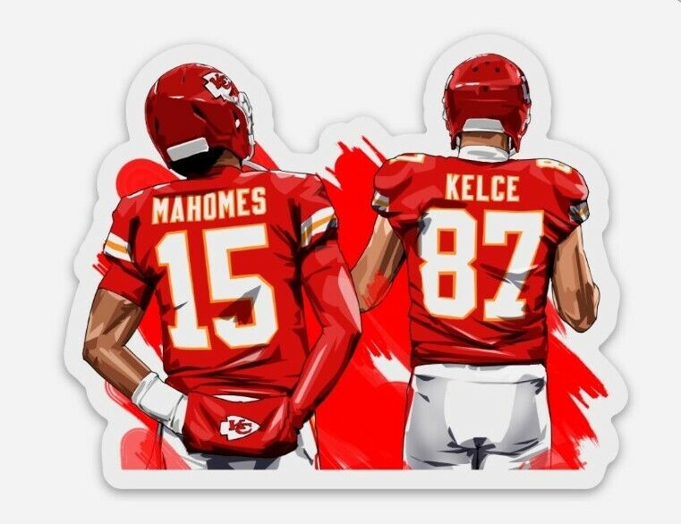 sticker on Patrick Mahomes helmet