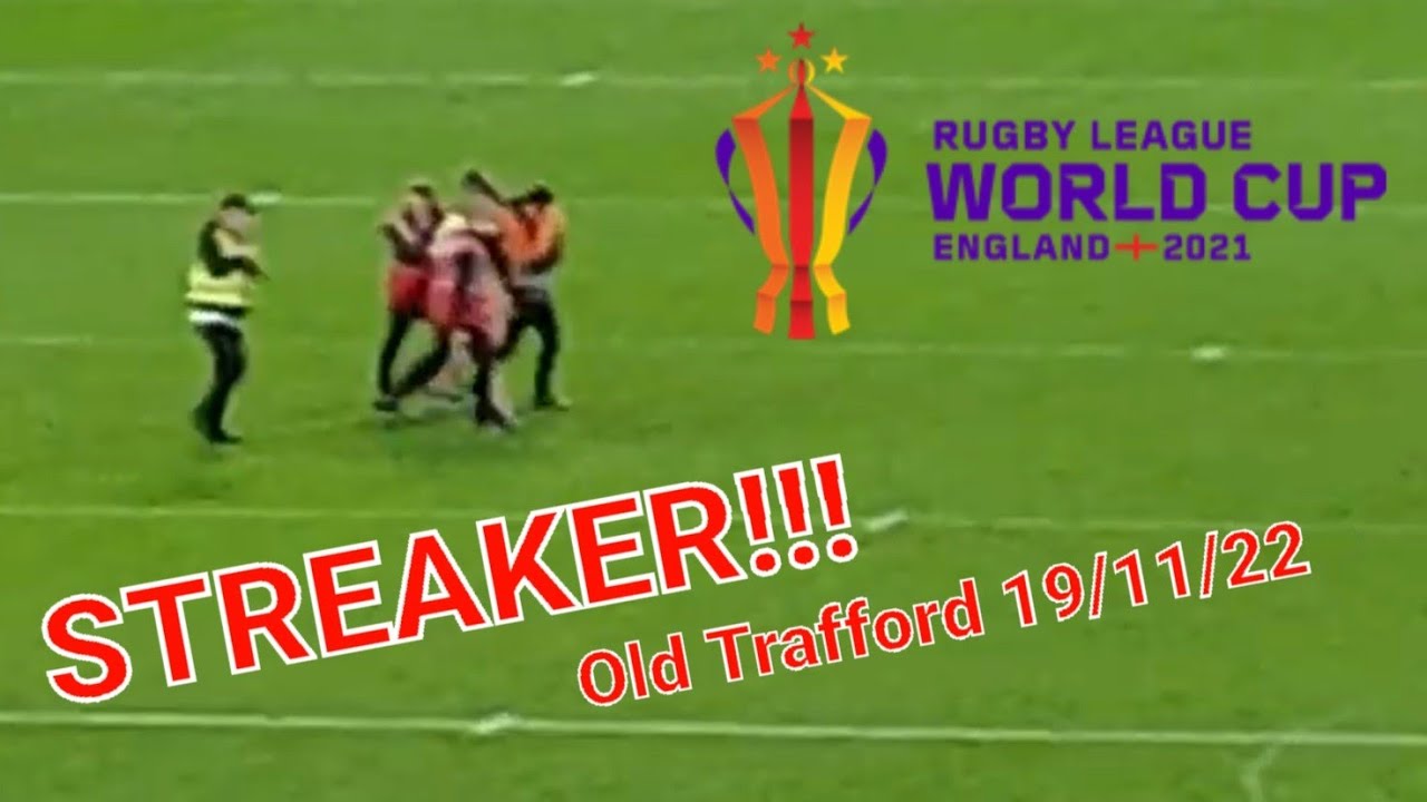 streaker reactions rugby.