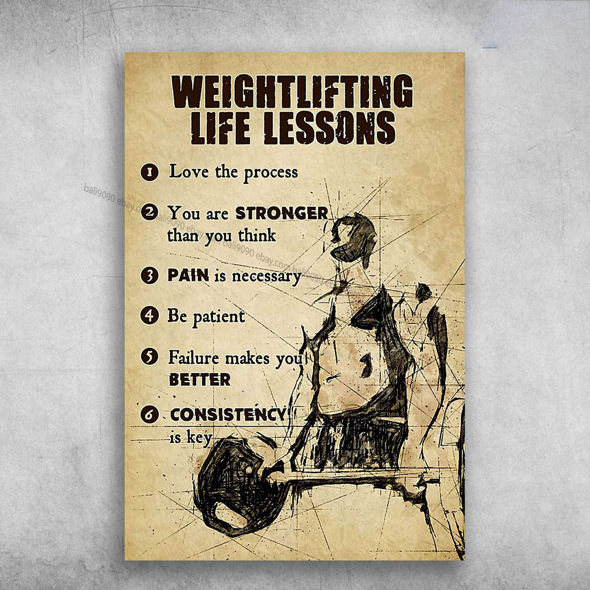strength training posters