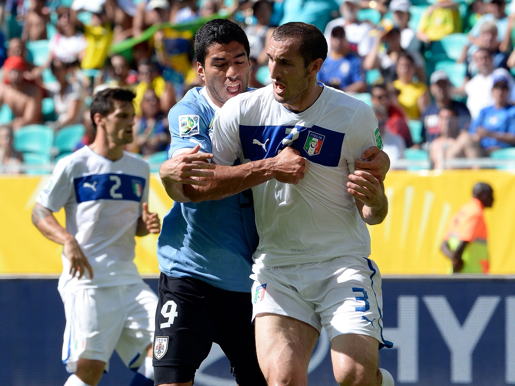 Suarez bite reaction