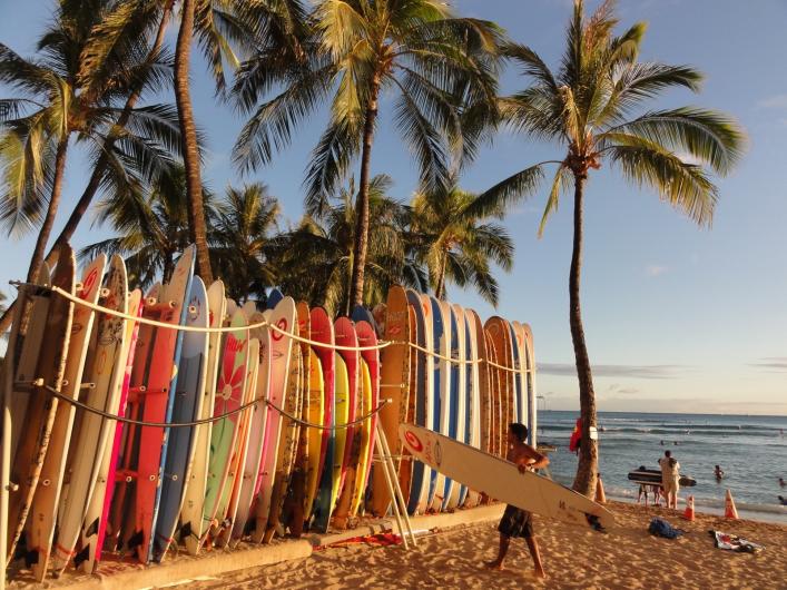 Surfing competitions Hawaii