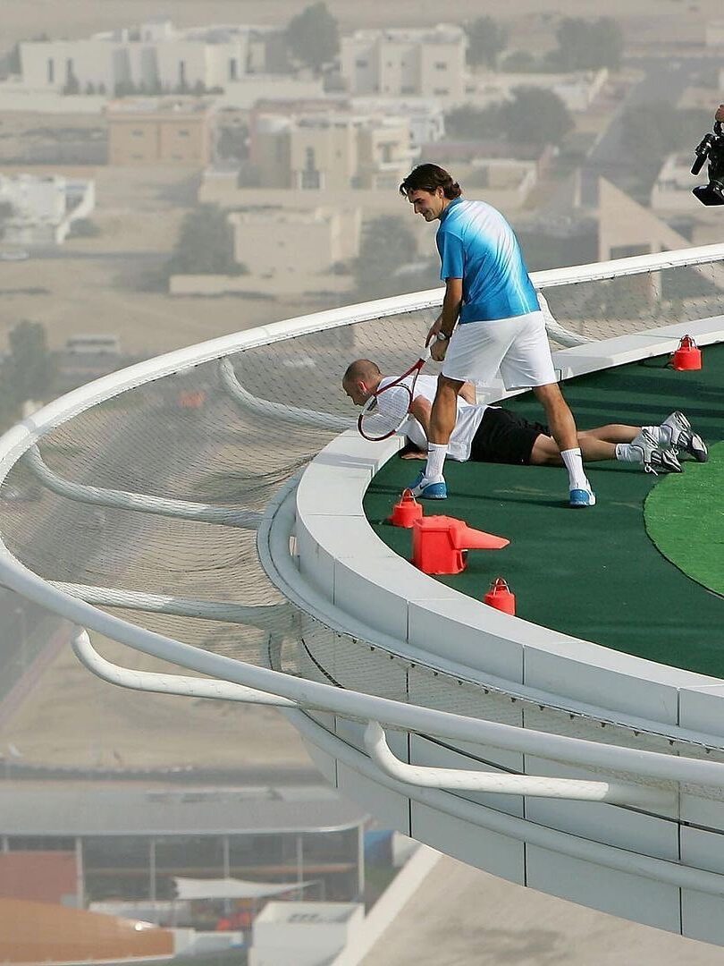 tennis court on burj al arab