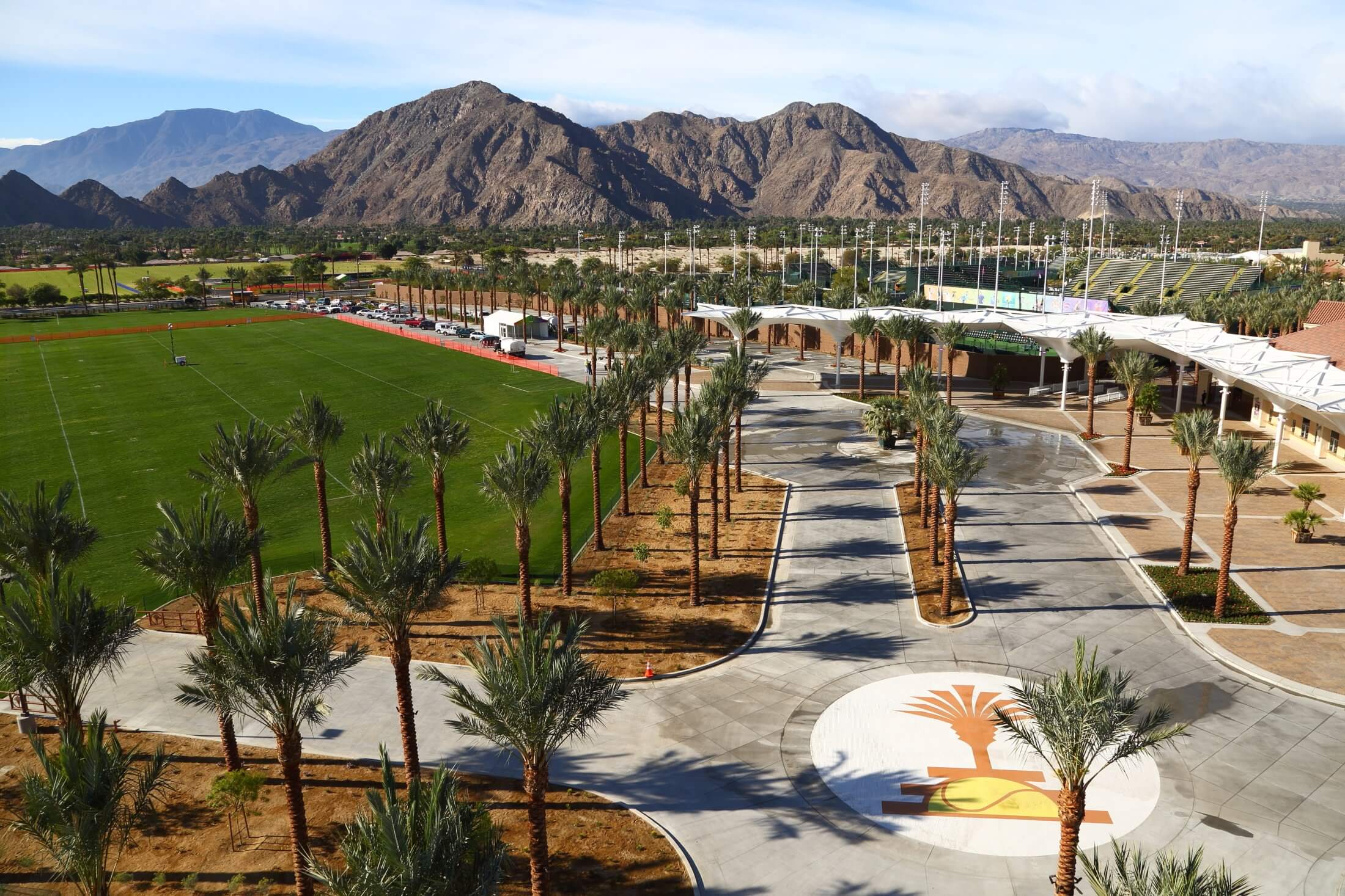 tennis gardens scenic views