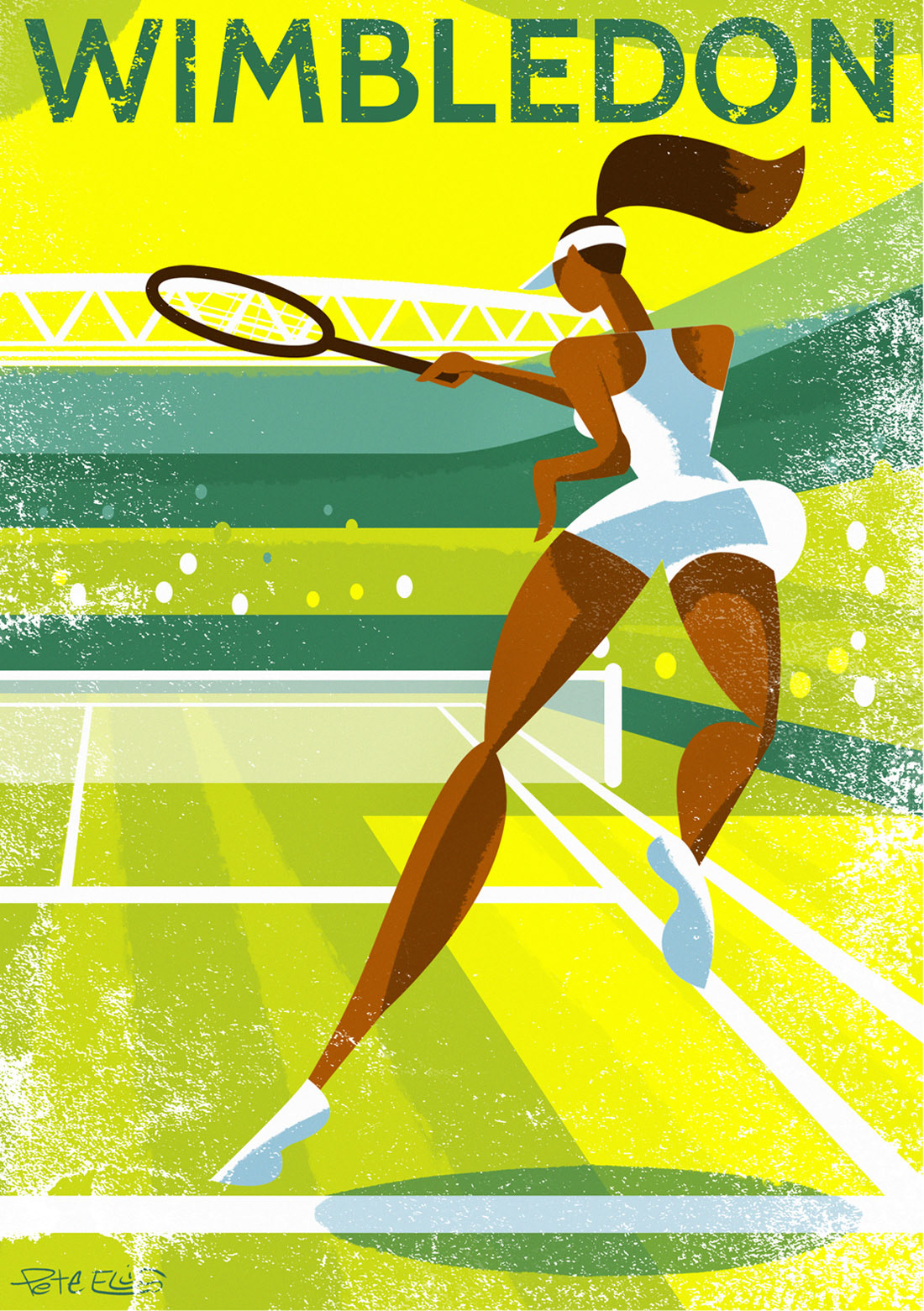tennis nostalgia prints