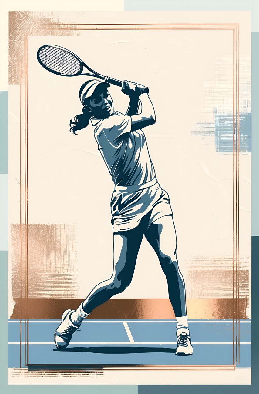 tennis print 0013