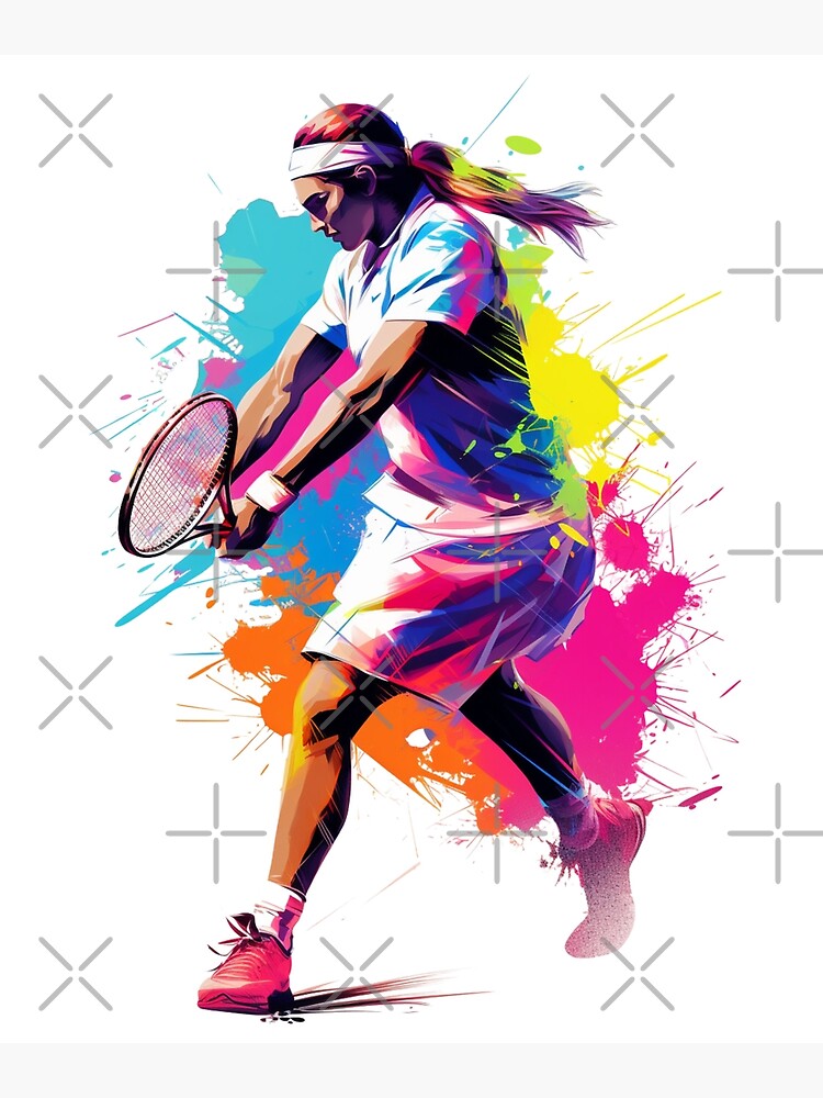 tennis print 0016