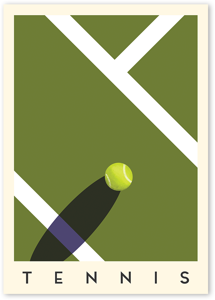 tennis print 0022