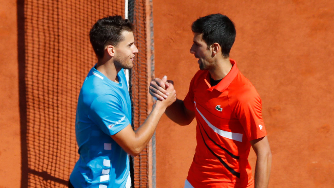 Thiem Djokovic previous encounters