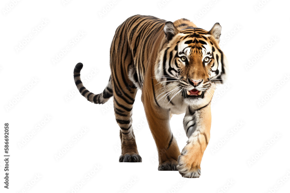 tiger face close-up