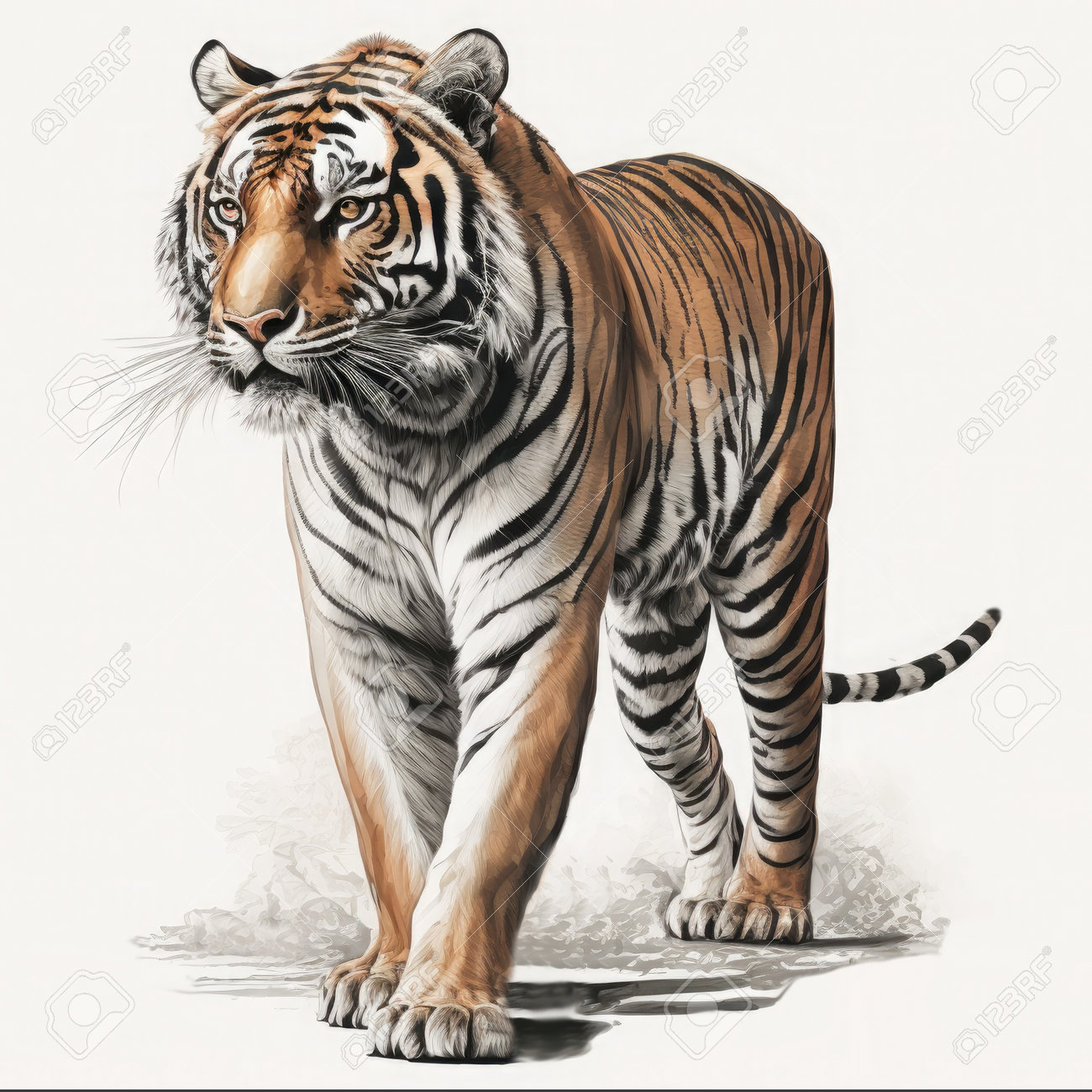 Tiger front view 0038