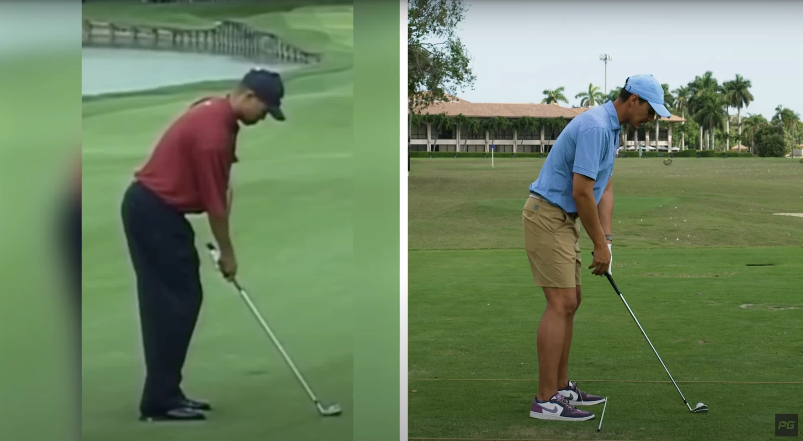 tiger woods 2000 swing comparison