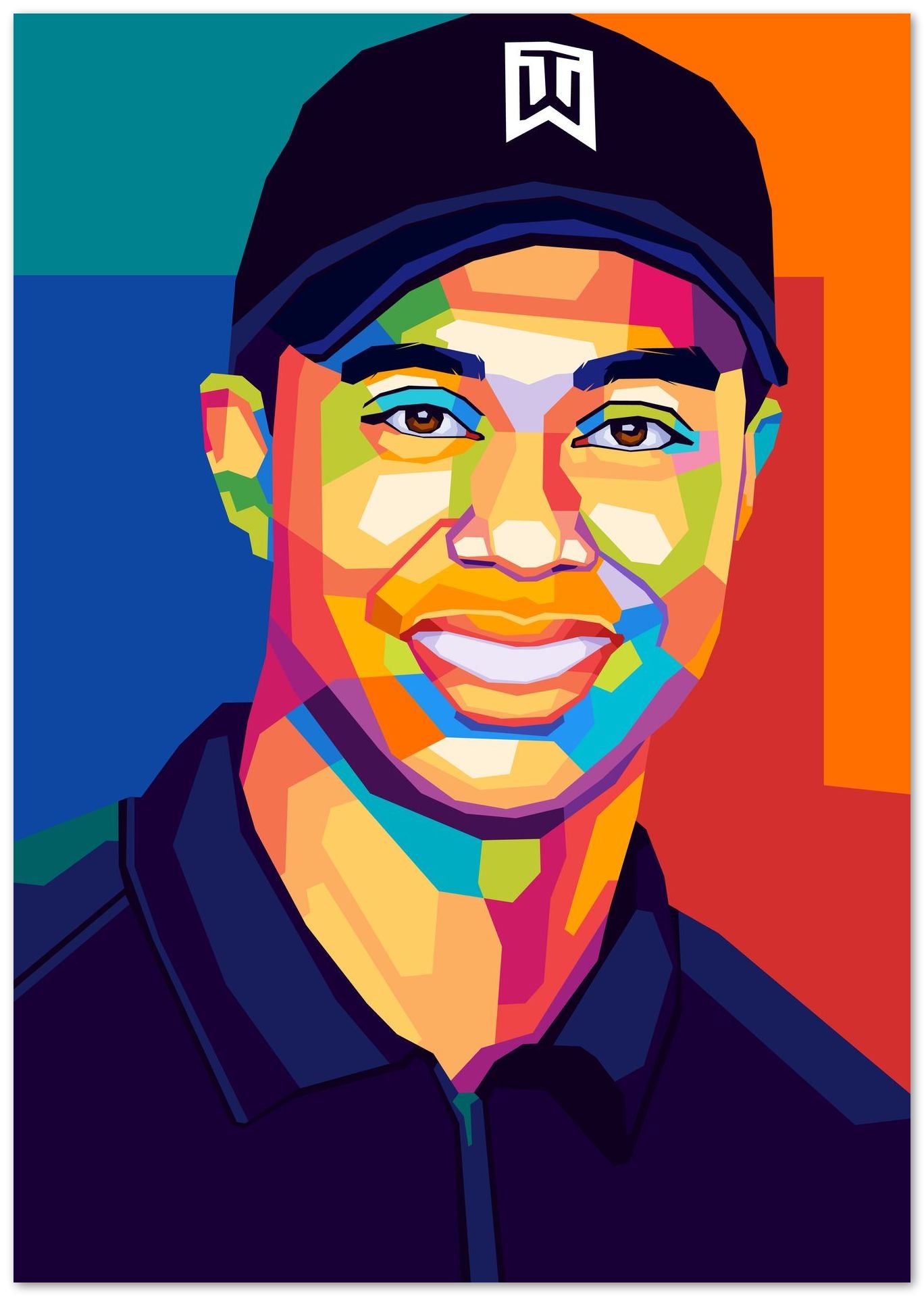 tiger woods portrait 0035