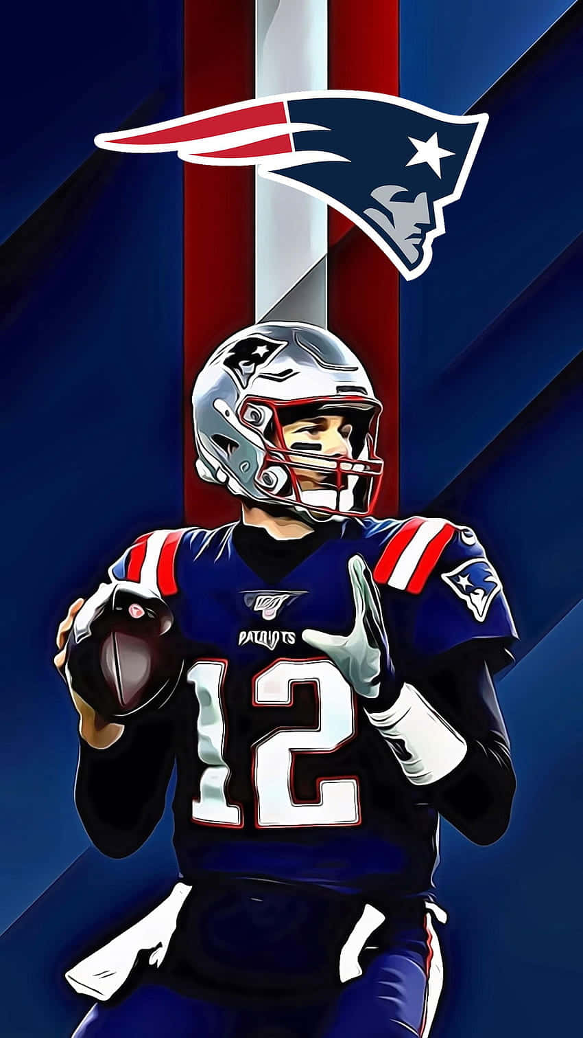 Tom Brady football art