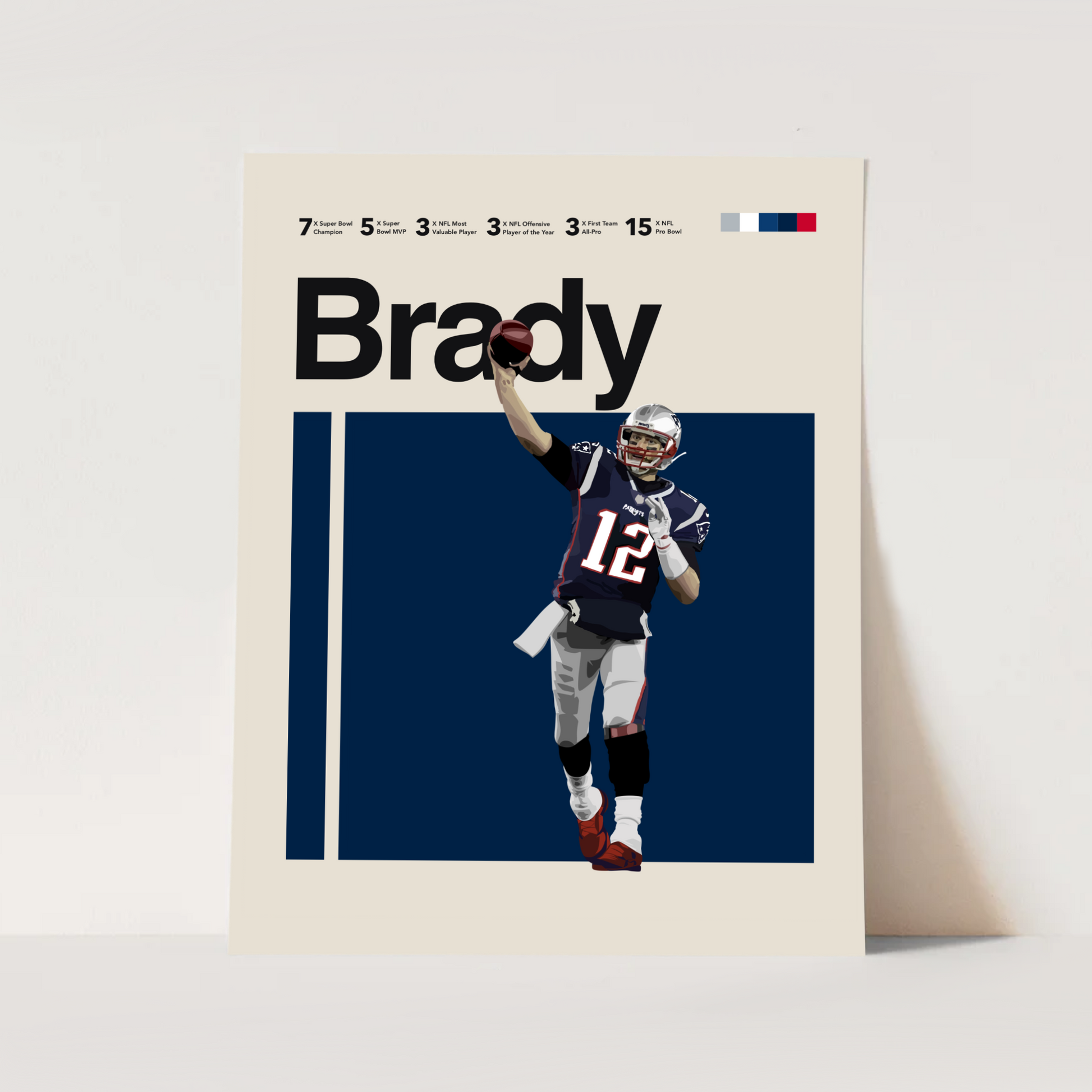 Tom Brady NFL poster