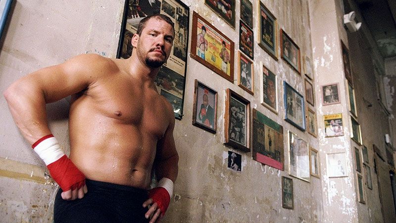 Tommy Morrison in action.