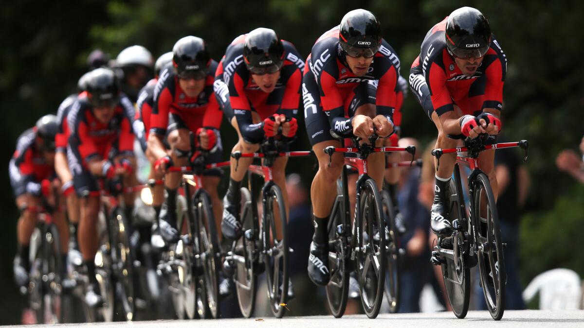 Tour de France team time trial strategy