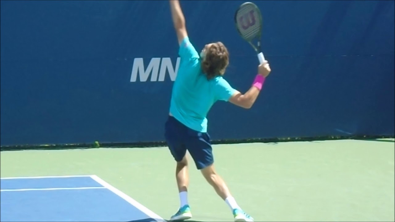 Tsitsipas serve technique