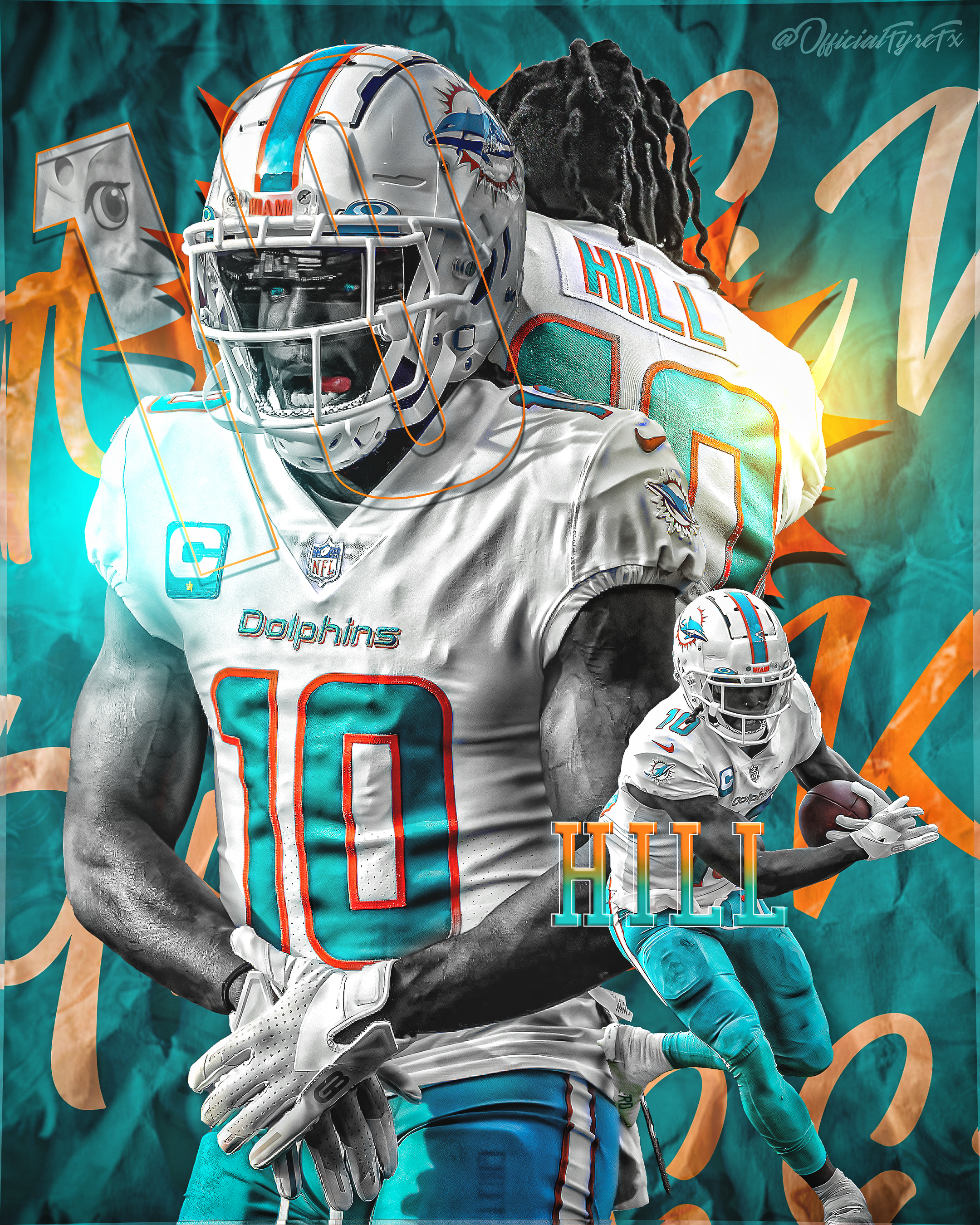 Tyreek Hill desktop wallpaper