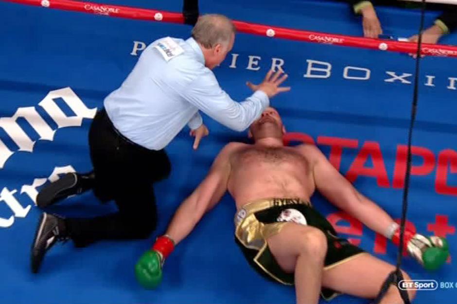 tyson fury knockdown history
