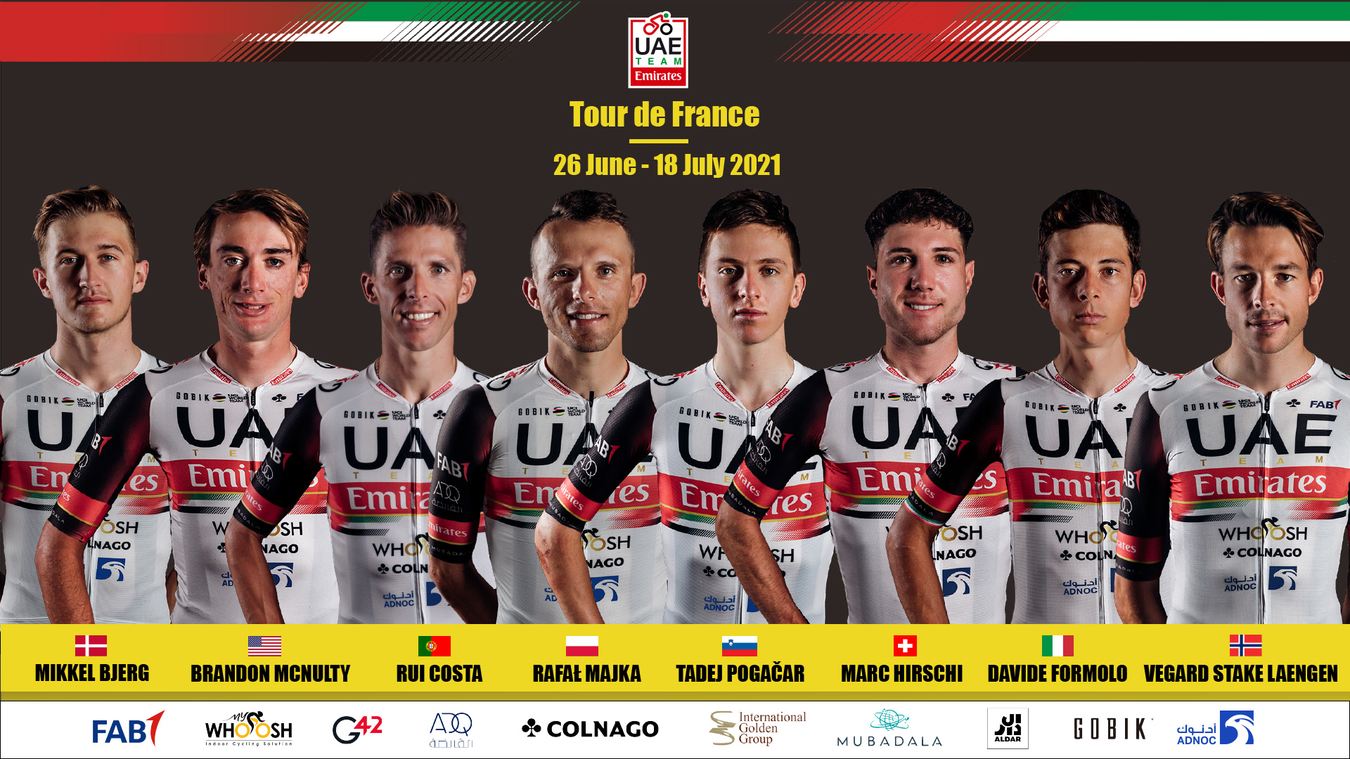 UAE Emirates team riders