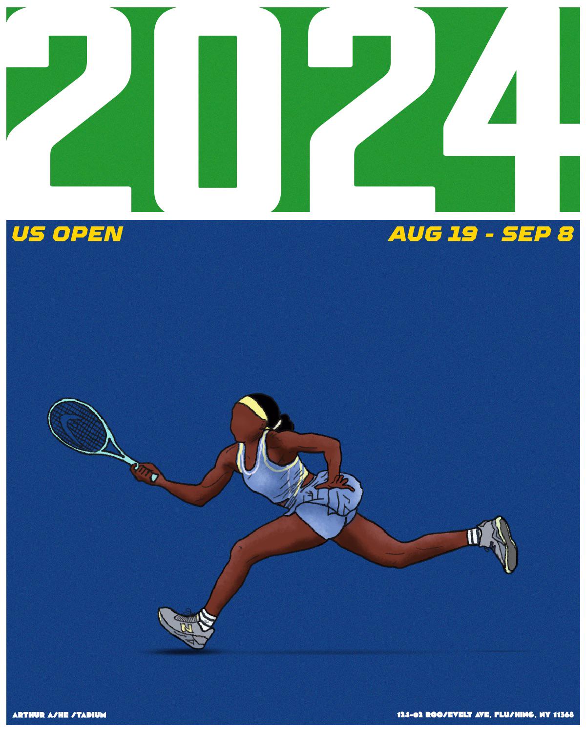 us open tennis 2023 poster 0014