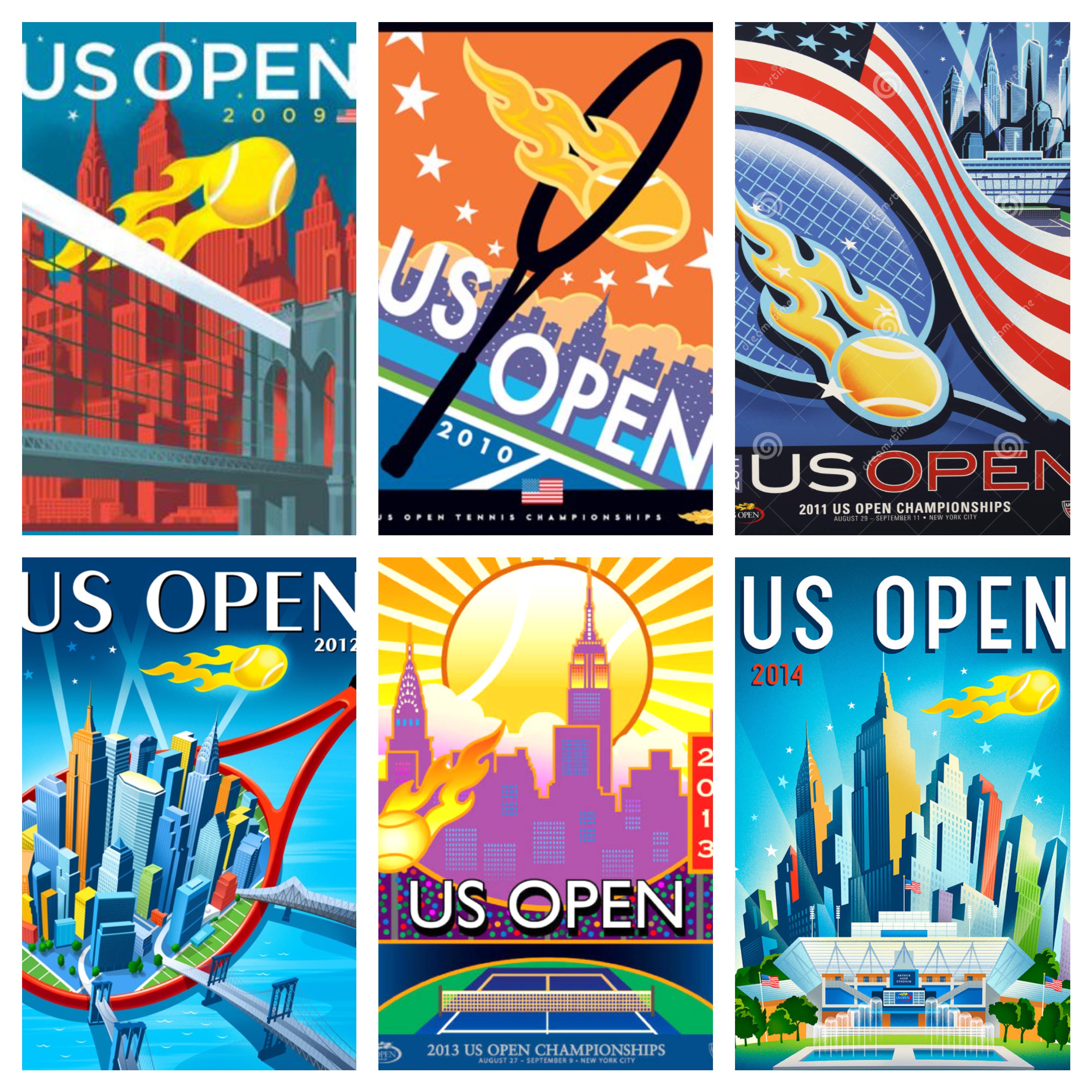 US Open tournament poster