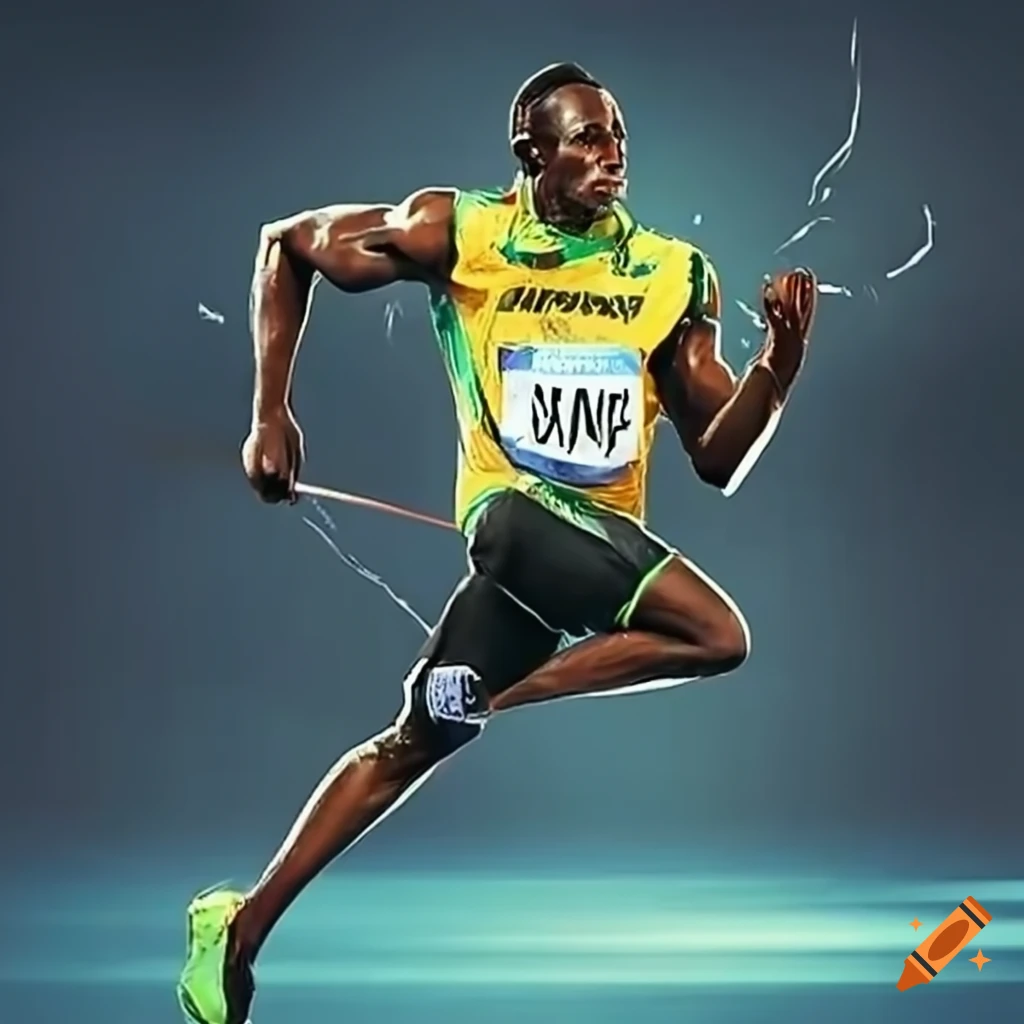 Usain Bolt dynamic poses