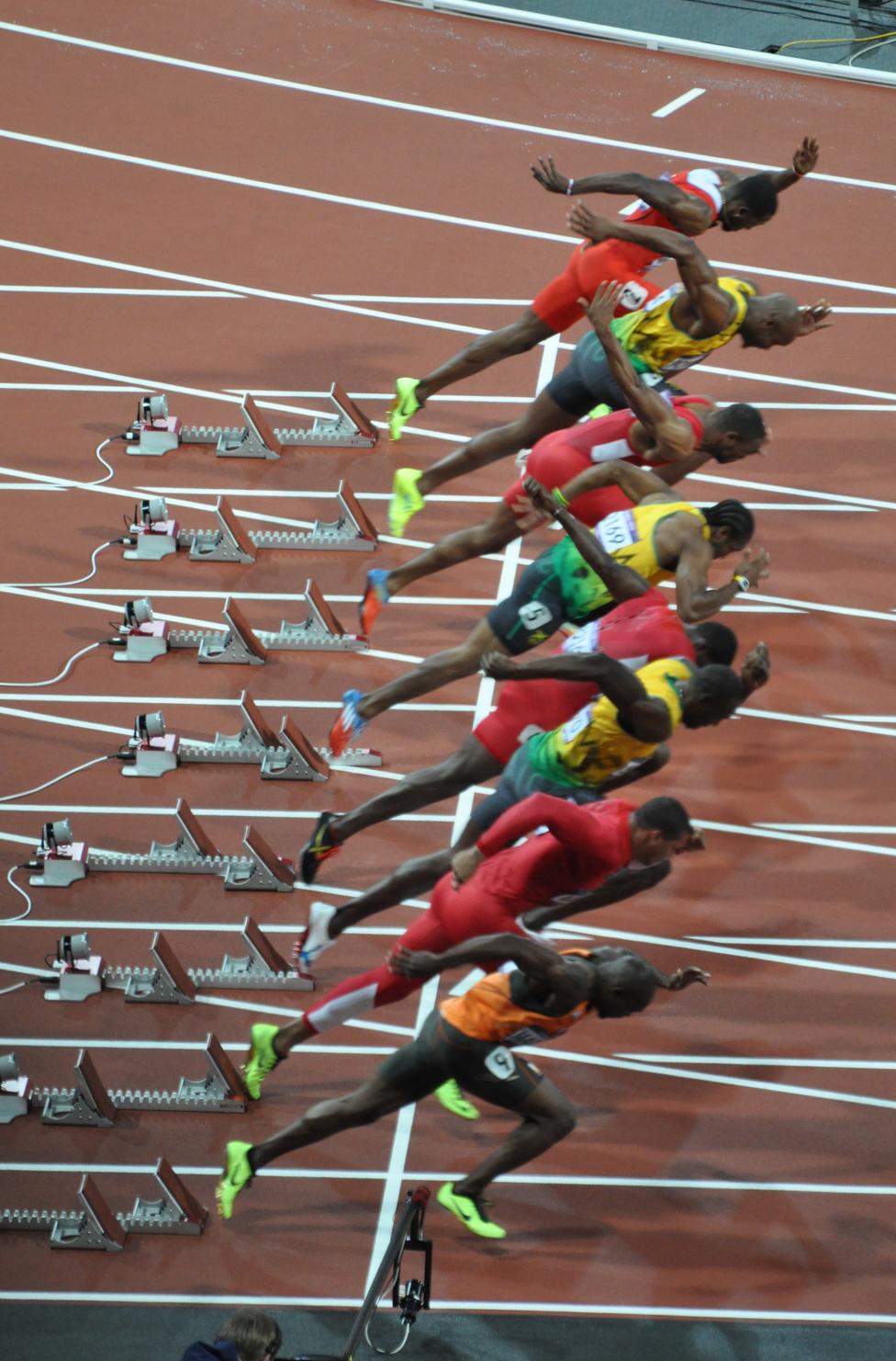 usain bolt false start 0041