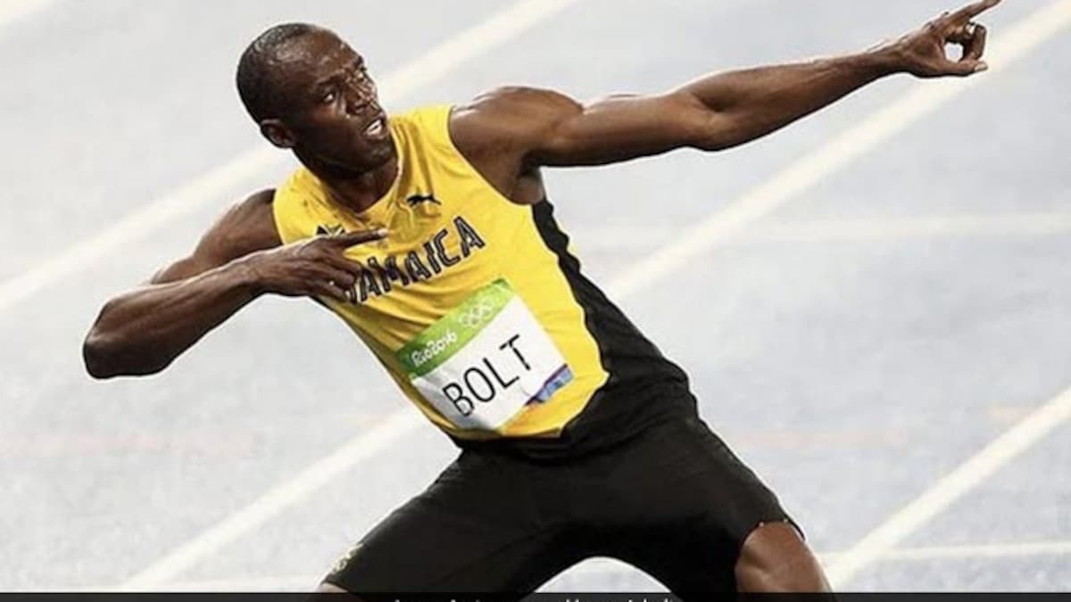 Usain Bolt iconic poses
