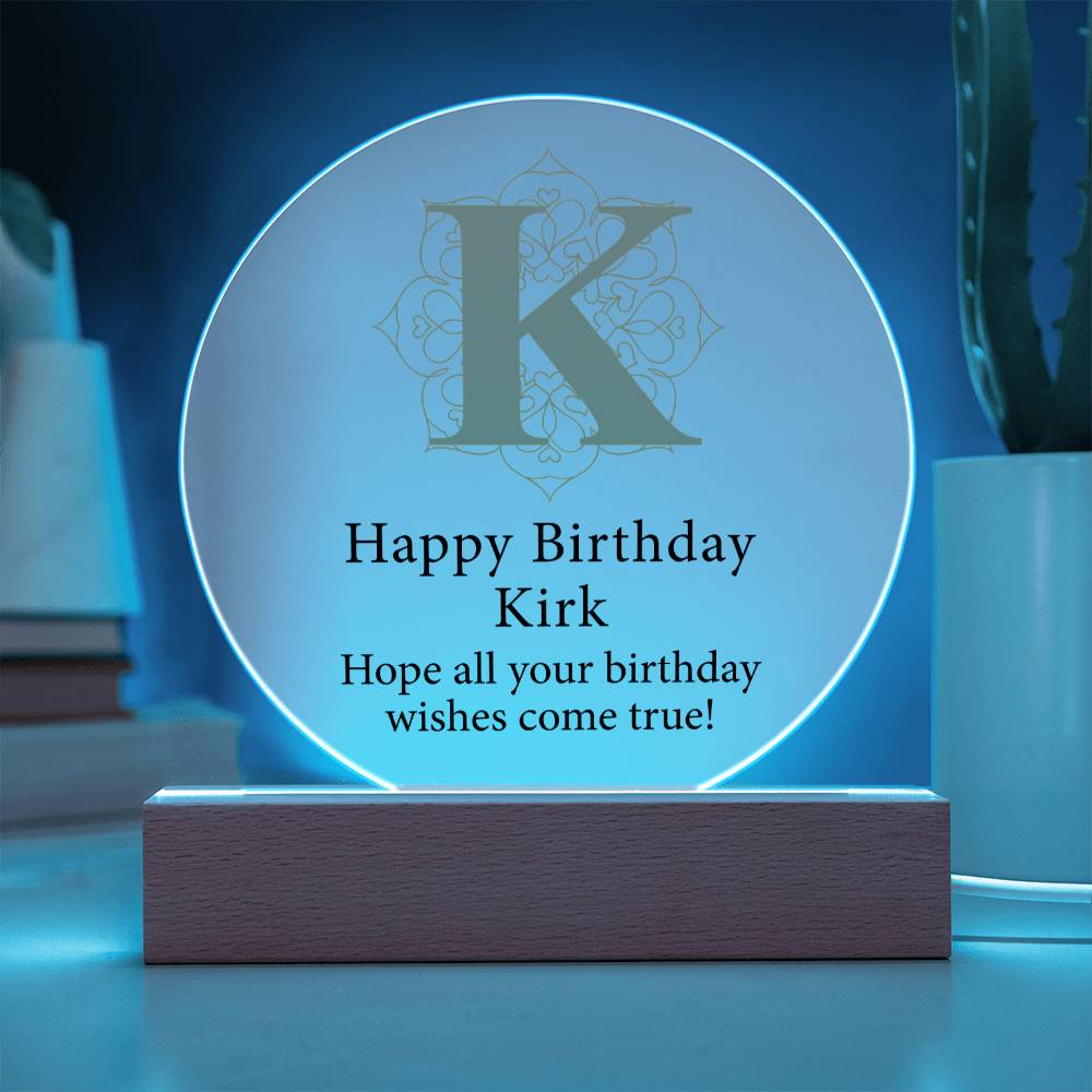 vibrant images for Kirk's birthday